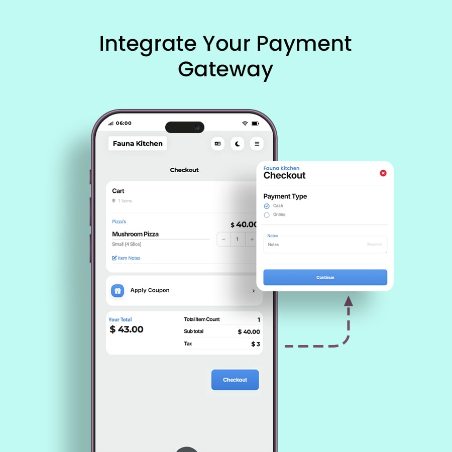 qr code based ordering system