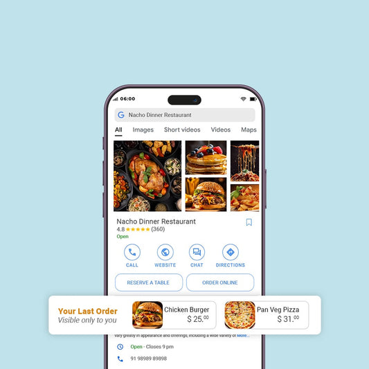 Order with Google for Restaurants