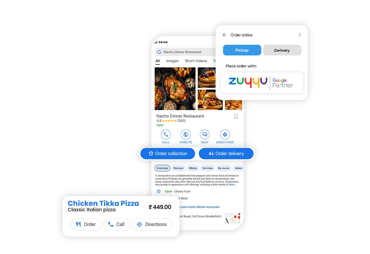 Google Order Online Button